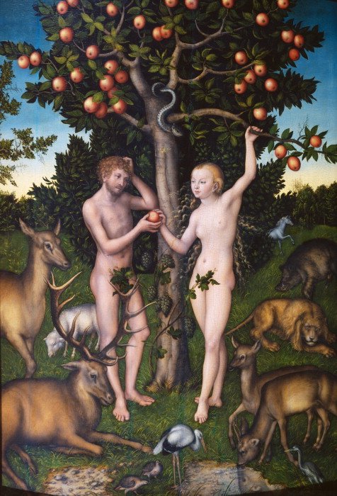 Adam & Eva, 1526 Lucas Cranach de Oude 1472 – 1553